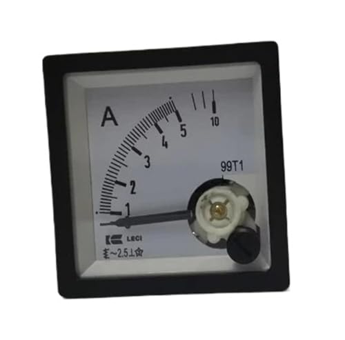Ampèremètre pointeur 99T1-A 5-50A cadran 48x48 double surcharge 30A 50A