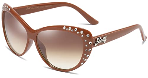 Image of Giselle Kids AGE 6-14 Rhinestone Cat Eye Sunglasses