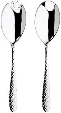 Monsoon Mirage Pair of Salad Servers, Stainless Steel, 27 x 15 x 3.5 cm