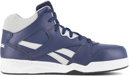 Image of Reebok Work Mens Bb4500 Slip Resistant Composite Toe Work Safety Shoes Casual - Grey (Navy /Grey, US Footwear Size System, Adult, Men, Numeric, Wide, 13)