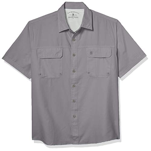 G.H. Bass & Co. Men's Short Sleeve Fancy Explorer Medium Plaid Shirt