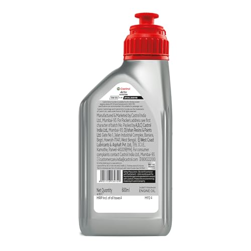 Image of Castrol Activ Scooter 5W-30 4-AT Engine oil with Synthetic Technology (600ML) | 3X Protection with Actibond Technology | Engine Protection for Scooters |API SN and JASO MB | For Honda BS VI Scooters