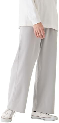 （05:30時点） [Oberyn] リブニットパンツ メンズ 【毛玉ができないアンチピリング】 耐摩耗性検査済み 長ズボン パンツ 蒸れない 通気性 ストレッチ 細リブ ライトグレー L