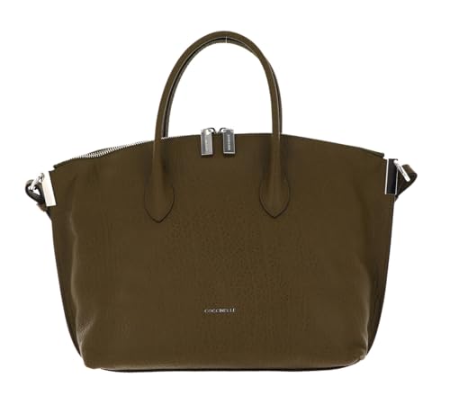 Sac à main sac à épaule bandoulière Coccinelle Estelle cuir olive