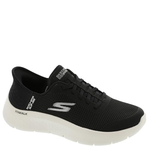 Skechers Women's Go Walk Flex Hands Free Slip-Ins - Grand Entry Sneaker, Black/White, 10.5 US by Skechers - Image 2