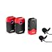 JOBY Wavo AIR 2.4Ghz Wireless Microphone System with Two Transmitters Designed Mounting System, Vlogging, Filmmaking, Interview, Wireless Microphones, Smartphone, Camera
