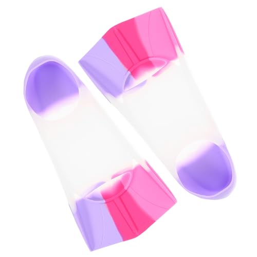Milisten 1 Pair Silicone Open Heel Flippers for Training Snorkeling Blades Comfortable Fit for Youth Beginners for Swimming Practice Recreation