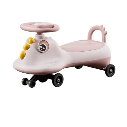 correpasillos Coche de Paseo Deslizante con Asiento de Almacenamiento, luz Musical, antivuelco, Juguetes for Interiores y Exteriores Triciclo(Rose,Normal Wheel)