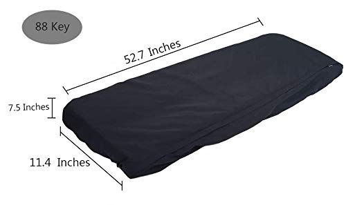 Piano Keyboard Dust Cover for 88 Keys, Electronic Piano Protective Keyboard Cover, Waterproof Digital Piano Keyboard Bag Case Cover, Dust Proof 88 Key Music Keyboard Cover