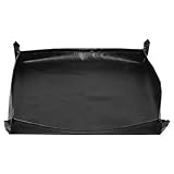 GARIOUANS Alfombrilla Ignífuga de Silicona para Parrilla 71X71 CM, Tapete Resistente al Calor y Aceite, Protector para Terraza, Patio, Barbacoa y Fogata al Aire Libre