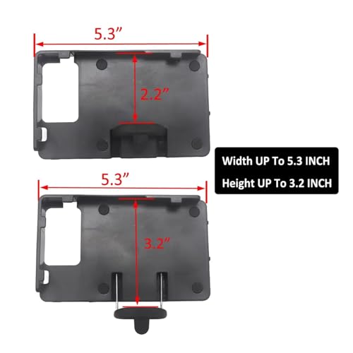 Support de navigation moto avec recharge USB et fixation clip 22mm