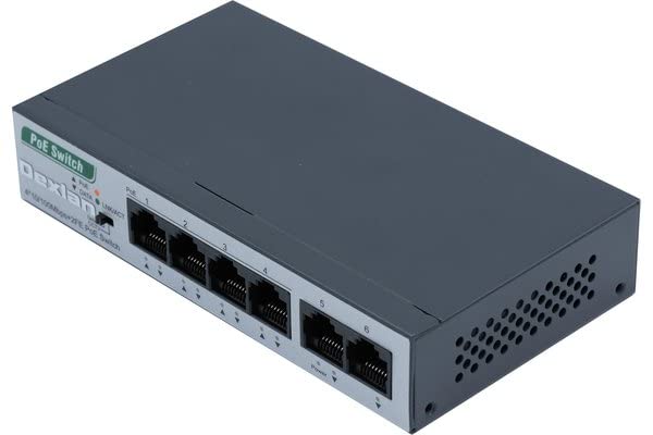 DexlanSwitch 6P 10/100 with 4 PoE+ 60W