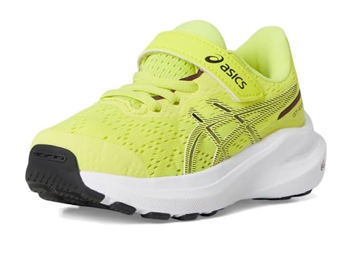 ASICS, Unisex Kids, GT-1000 13 Pre-School (Toddler/Little Kid), Citron/White, 12 Medium, Little Kid