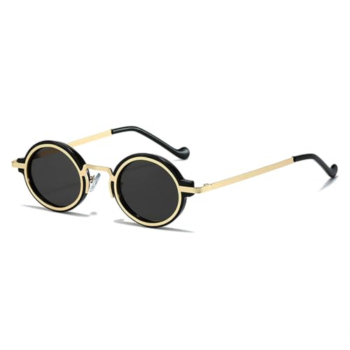 Lunettes de soleil dégradées style punk doré pour accessoiriser vos tenues d'été