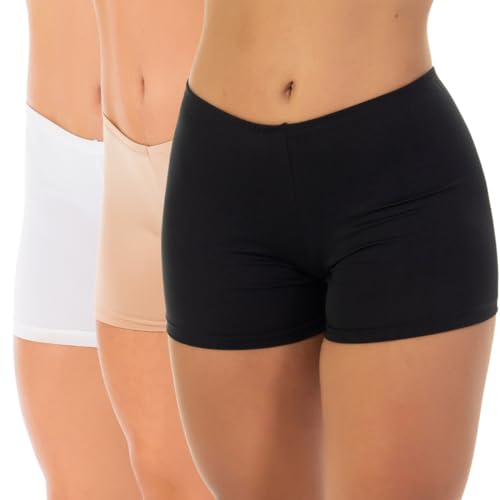 Kit 3 Short para Saia Vestido Segunda Pele Esconde Tudo 7011 Cor:Sortida;tamanho:M