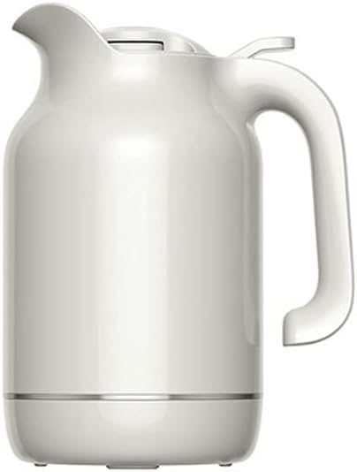 HBJWOV Coffee Carafe Stainless Steel Heavy Duty, 24hr Lab Tested Heat Retention, Insulated Coffee Water Beverage Dispenser，White