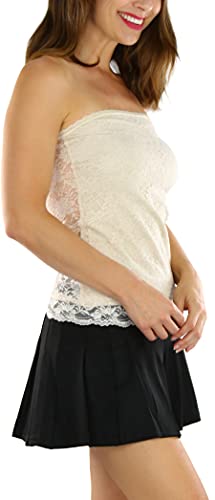 Image of ToBeInStyle Women's Cotton-Spandex Blend Stretchy Tube Top