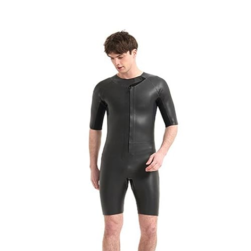 Produktfoto von KUCINO Männer 3mm Neopren Neopren -Neoprenanzug Tauchbad Kurzarm Triathlon Surf Surf Schnorchel -Tauchanzug,2XL,Black