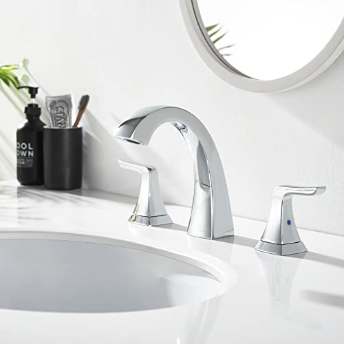 Homelody Chrome Bathroom Faucet For 3 Hole & Shower Faucet Set With Bathtub Faucet #TOP2