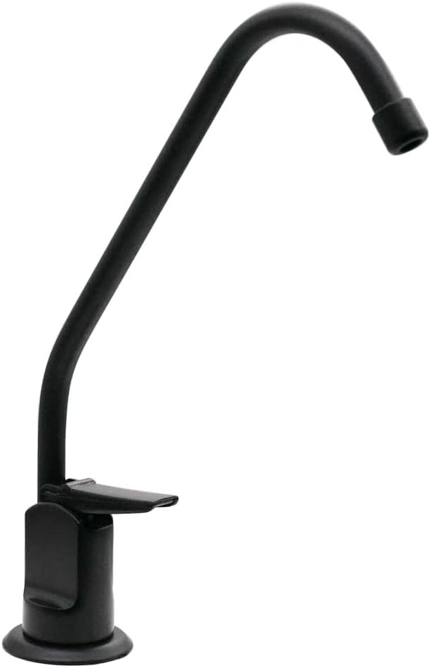 Westbrass D2031-NL-12-62 8" Touch-Flo Style Pure Cold Water Dispenser Faucet, Matte Black (12-Pack)