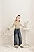 SEEFOR Girl's Mock Neck Sweaters Kids Long Sleeve Drop Shoulder Pullover Cable Knit Chunky Contrast Sweater Tops,Khaki