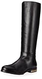 Dune London Damen Taite, schwarzes Leder, 39 EU