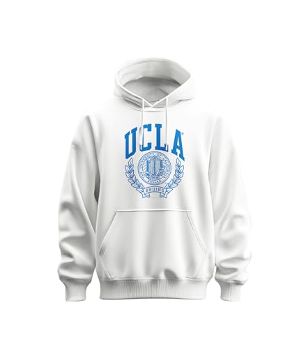 Sudadera con capucha para hombre UCLA - Licencia oficial, blanco, M