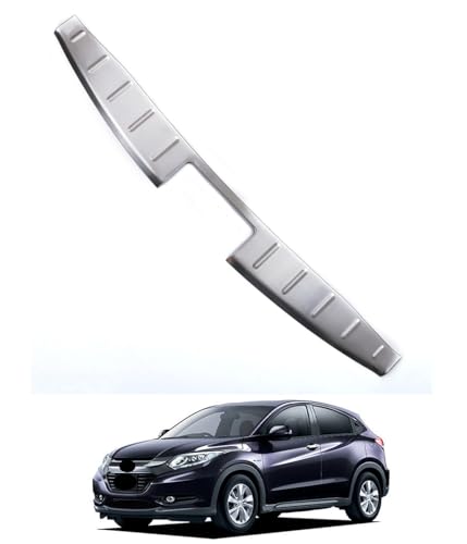 【Happy Car】ホンダ ヴェゼル/ハイブリッド RU1 RU2 RU3 RU4 2013年12月〜リアバンパーステップガード ラゲッジ スカッフプレート ガーニッシュ ステンレス製 傷予防 プロテクター カスタムパーツ アクセサリー ドレスアップ カ