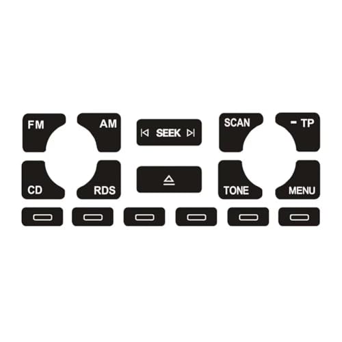 Autocollants réparation phares radio climatisation Audi A3 2004 - 4
