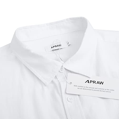 Mens Linen Button Down Shirts Long Sleeves Summer Beach Casual Regular Fit Shirt Tops White #TOP2