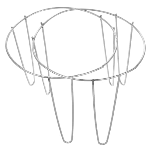 Cabilock 2pcs Heavy Duty Metal Tripod Stand for Wok and Hot Pot Stable Pan Holder Compact and Portable Design for Kitchen Use for Outdoor Cooking and Camping