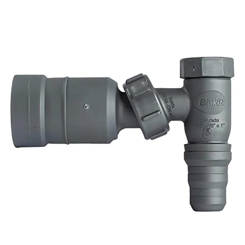 ADAPTADOR ARTICULADO 45° CINZA C/RETENCAO P/MAQUINA DE LAVAR ROUPA E LOUCA