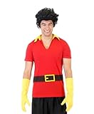 Beauty The Beast Gaston Shirt Gloves Wig (Adult XX-Large)