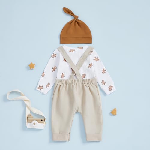 Image of Bay Boy Easter Outfit Newborn Striped Bodysuit Bunny Carrot Overalls Pants Set Infnat Cute Spring Summer Clothes