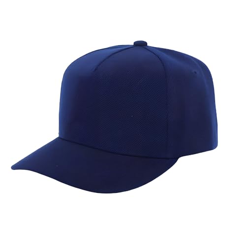 Image of 5-Panel Baseball Cap for Workouts, Hiking, Outdoor Sports, Customizable DIY Design, All-Season Comfort Fit, Adjustable