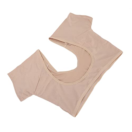 Womens Underarm Sweat Vest, Womens Underarm Sweat Pads Skin Color Quick Dry for Gym Sports Cycling Riding (L)