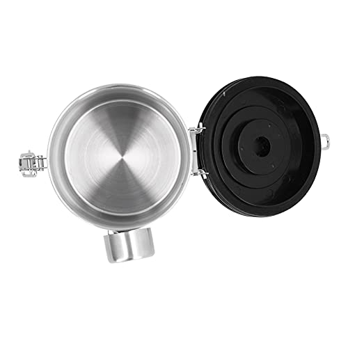 Recipiente hermético para café blanco de 1.8L con cuchara de acero 4