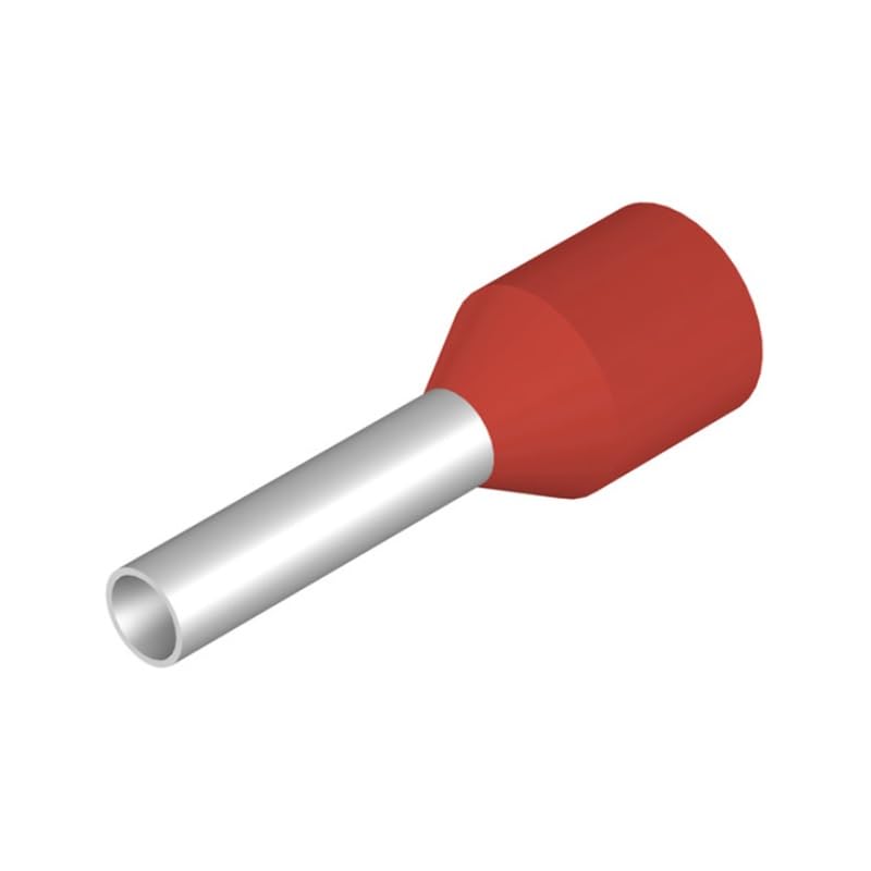 Virola H1,5/14S R roja contra cortocircuitos por hilos sueltos en bornes de 1.5mm