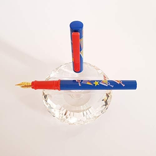 Waterman! Pluma estilográfica vintage JIF - Chapado en oro F - Azul - Bolígrafo raro para colección