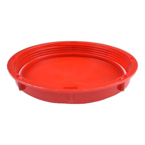 Image of IBC Tank Cover for 1000L Bulk Containers – High-Density Polypropylene Lid with Gasket Seal, Red, Compatible with Plastic IBC Tanks, Bags & Spray Cans(C)