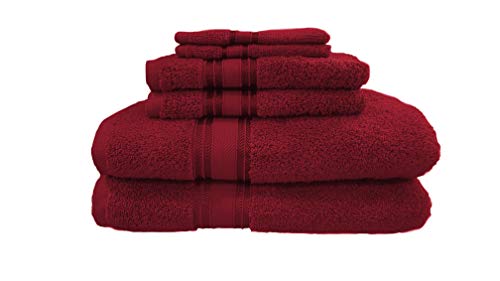 U.s. Polo Assn. Premium 6-Piece Zero-Twist Towel Set - 2 Bath Towels, 2 Hand Towels And 2 Face Towels - Highly Absorbent, Fast Drying And Super Soft Hotel Quality 100% Cotton Set #TOP1