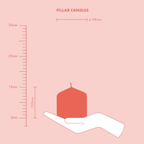 Bolsius Smooth Pillar Candles - Set of 4 - Ivory - 100x48 mm - Decorative Candles - Long Burning Time - Unscented - with Natural Plant Wax - Without Palm Oil - Image 2