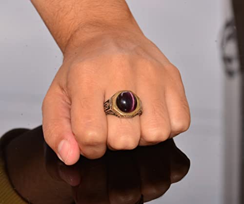 Sterling Silver Ring Handmade, Amethyst Natural Gemstone Ring, Byzantine Empire Ring #TOP6