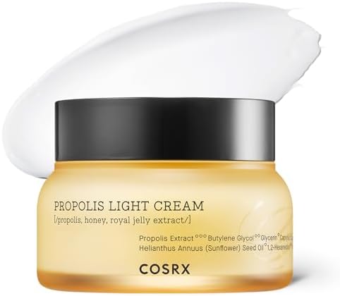 COSRX 64% Propolis Honey Lightweight Cream, Instant Golden Glow,2.19 fl.oz