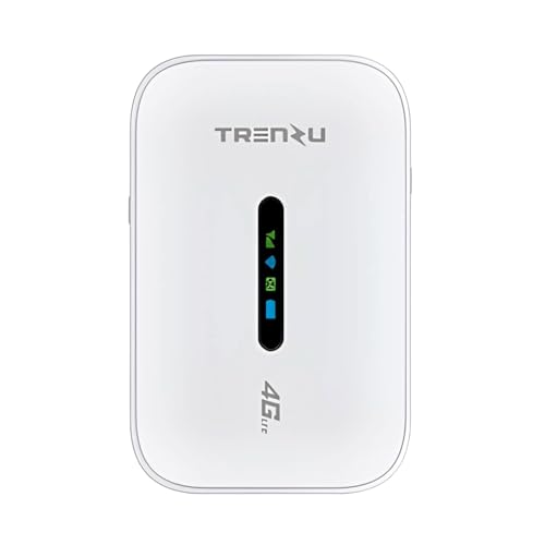 Trenzu 4G/5G WiFi Dongle | Upto 150Mbps, 4000mah, 20hrs, 10 Devices, Support All Sim Airtel, Jio | Plug & Play Portable WiFi Hotspot Device | Wireless Data Card Stick for Travel | Sim Adapter Included