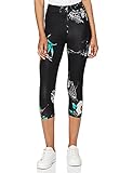 camouflage pants damen blumiges Camouflage-Muster Desigual Womens Legging_Botanic Casual Pants, Black, S