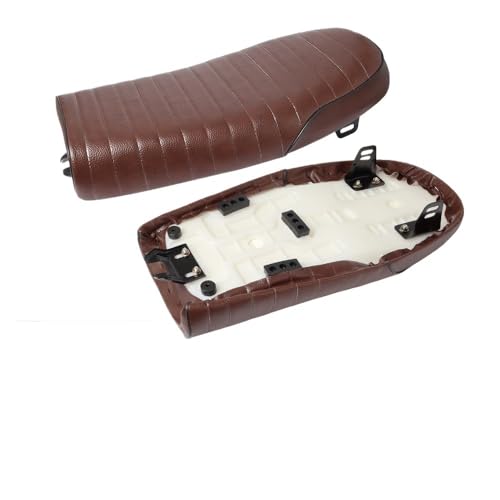 Coussin de siège de moto rétro noir double place ZHANGTONG selle vintage confort CG125