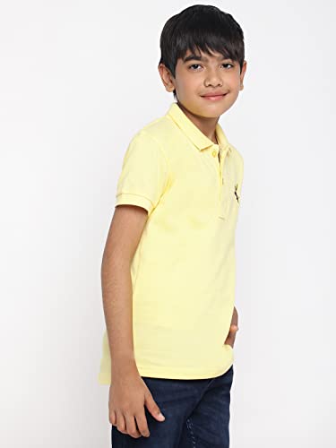 Image of Li'l Tomatoes Boys Pique Cotton Polo T-Shirt | Classic Collar & Button Placket | Soft & Breathable Summer Wear | Casual Comfort | 3-16 Years