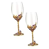 Verres à vin décoratifs – adaptés à une utilisation intérieure, également parfaits pour les activités de plein air comme le camping, les voyages, etc., coupes à pied
