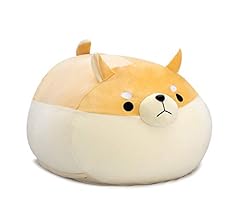Stuffed Animal Storage Bean Bag Chair Cover for Kids Yellow Shiba Inu Dog Bean Bag Chair for Girls Large Size Toy Organizer…
